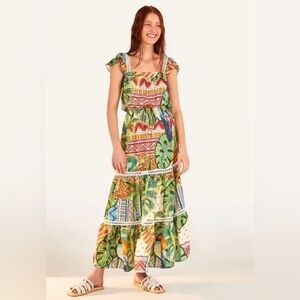 FARM Rio Brazil Tropical Farm Freshness Maxi Dress, US Size L 🇧🇷